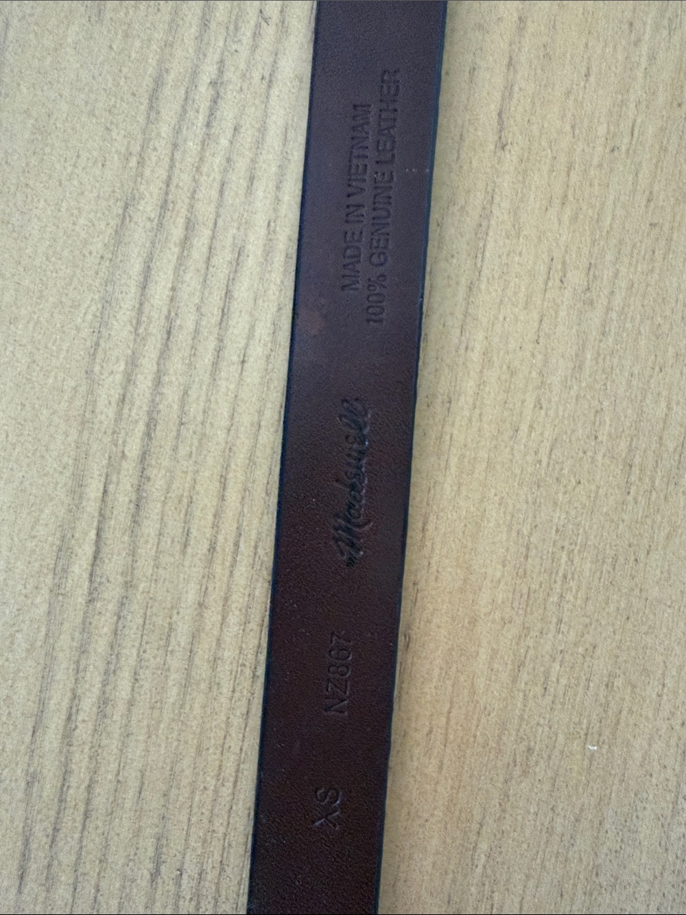 Madewell Women's Lucie Belt in Chocolate Raisin size XS - Picture 6 of 9